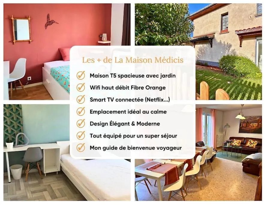 Maison Medicis - T5 Spacieuse Et Calme En Ville - Emplacement Ideal 圖盧茲 公寓